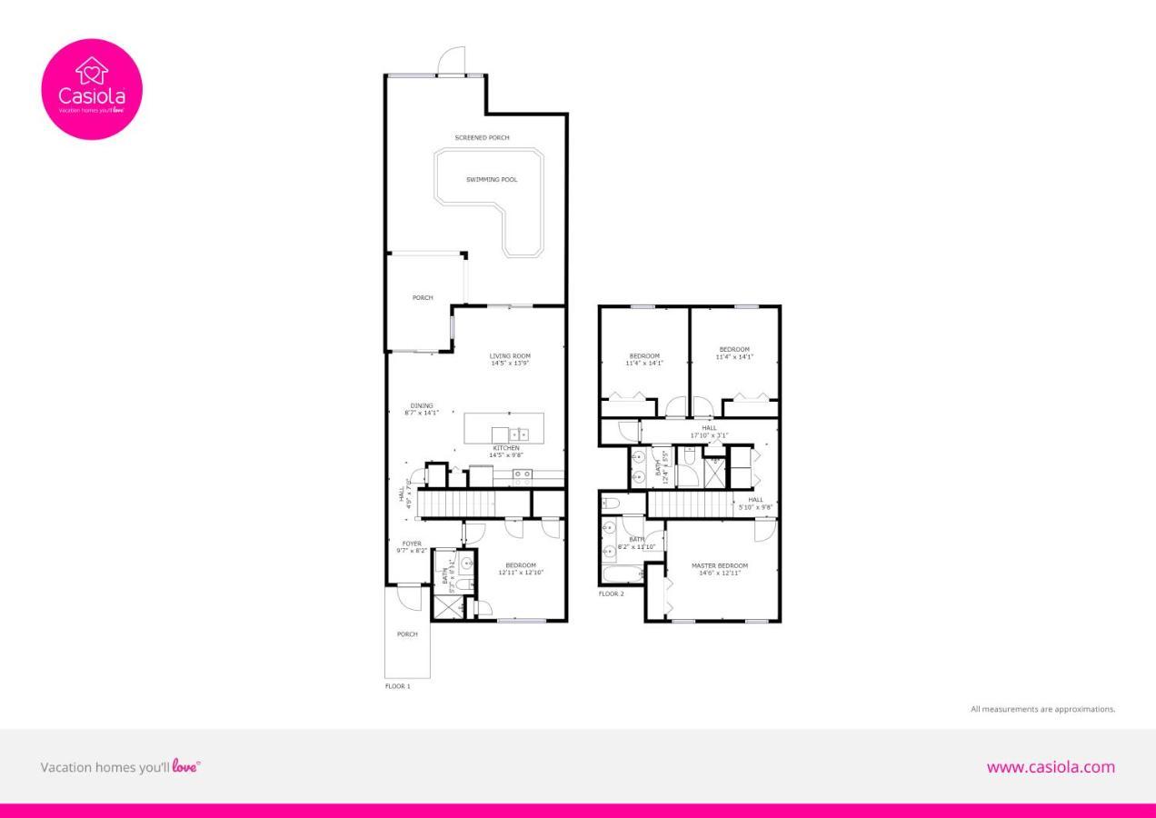 Modern Townhome Wprivate Pool Free Water Park Киссимми Экстерьер фото